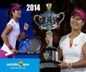 yapboz Na Li açık Avustralya 2014 şampiyonu